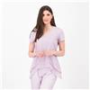 Colour Lab Maglia scollo V in jersey di cotone Inserti in mussola Made in Italy