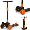 Lionelo Monopattino per bambini a tre ruote da 3 anni fino a 50 kg colore Orange Black - Timmy