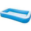 Intex Piscina Fuori Terra Gonfiabile Piscina Esterna per Bambini da Giardino Rettangolare 305x183x56h cm - 58484 Family