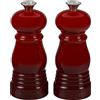 Le Creuset Set 2 Mini Macina Sale e Pepe, Plastica ABS, Rispettivamente 5 x 5 x 12.1 cm, Macina in Ceramica, Ciliegia, 96002500060000