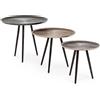 Bizzotto Set3 Tavolino Tahir X17 tondo