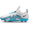 Nike Jr Zoom Vapor 15 Academy Fg/MG, Scarpe da Ginnastica Uomo, Bianco (White Baltic Blue Pink Blast), 36.5 EU