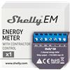 Shelly EM, Contatore di Energia Elettrica Intelligente, Monofase a 2 canali (120A per canale), Monitoraggio fotovoltaico, Controllo contattore remoto, App iOS Android, Alexa, Google Home