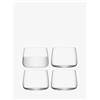 LSA International Metropolitan Vetro senza stelo 360 ml Trasparente, Set di 4, Lavabile in lavastoviglie, MW01