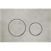 Geberit Placca Geberit Sigma50 Round Effetto Cemento / Cromato Doppio Tasto | 115.884.JV.1 Cromato