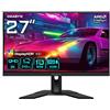 Gigabyte M27Q X 27" Monitor da Gioco QHD - 2560 x 1440 (QHD), 240Hz, 1ms, 250 cd/m2, FreeSync Premium, Display HDR400, HDMI 2.0, Displayport 1.4