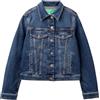 United Colors of Benetton Giubbino 21TBDN00N Giacca, Denim 901, S Donna