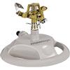 Relaxdays Irrigatore ad Impulsi da Giardino, per Superfici fino 450 m² Raggio di 12 m, 360°, Sprinkler per Prati, Grigio
