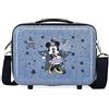 Disney Borsa da toilette adattabile stile Disney Minnie con tracolla blu 29x21x15 cm ABS rigido 9,14 l 0,6 kg
