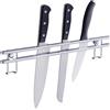 Avilia Barra Porta Coltelli da Parete in Acciaio Inox - Organizer Portautensili Cucina Elegante e Compatto 40cm, Fissaggio Sicuro e Design Cromato