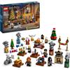 LEGO Harry Potter Calendario dell'Avvento 2024, Giocattolo Fantasy di Hogwarts con 7 Minifigure e 16 Mini Costruzioni del Mondo Magico, Giochi per Bambini e Bambini da 7 Anni, Regalo di Natale 76438