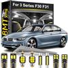 BMT xms 8pz Kit di Luci LED per Interni per BMW 3 Series F30 316i 320i 320D 330D 2012-2015 Sedan, Lampadine LED per Interni Auto e Camion 6000K Bianco Luminoso