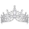 Zooma Tiara di Cristallo per Sposa, Tiara Corona di Cristallo Strass Diadema con Pettine Matrimonio Strass Diadema Nuziale Matrimonio Nuziale Prom Compleanno Diadema Partito