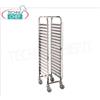 Carrello portateglie inox per 15 teglie GN 1 1, mod.TT15GN11Z