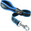 Ferplast Guinzaglio per cani corto in nylon ERGOCOMFORT, Impugnatura Ergonomica, Soffice imbottitura, Lunghezza 55 cm x 2,5 cm, Blu