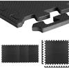 G5 HT SPORT Tappeto Da Fitness [SET DA 4O8 PZ Coprono 1.49 e 2.98 m²] Tappetino Da Ginnastica Protettivo in ‎EVA Puzzle ad Incastro Antiscivolo | 61 * 61cm spessore 1.2Cm (8 PEZZI [NERO])