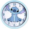 Accutime Disney Lilo & Stitch - Orologio da parete a forma di cartone animato, facile da leggere, funzionamento a batteria, per la casa, la camera da letto, la scuola, il soggiorno, LAS3015