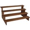 perfk Espositore da banco in Legno Alzata espositore a 4 gradini Alzata per servire a più Livelli Versatile Supporto per Cupcake Scala per Figure Bottiglie, 40x24x19 cm