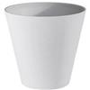 DEGHI Vaso bianco ecologico da 20 cm per interno o giardino