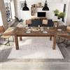 DEGHI Tavolo allungabile 180-280x100 cm in legno sheesham - Freia Sheesham