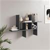 DEGHI Mensola decorativa 100x18 cm in legno antracite - Tetris