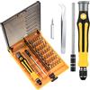 bayidun Set di attrezzi per meccanici di precisione 45 in 1, kit di strumenti per riparazione a vite Torx T8 T7 T6 T5 T4, kit di strumenti per riparazione di orologi, telefoni cellulari, occhiali