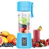 Wissec Frullatore Portatile, 380 ml Mini Frullatore Blu, Adatto per Frullati e Frappè, Frullatore Elettrico, con Ricarica USB, Sei Lame 3D per un Ottimo Effetto Frullatore, BPA Free