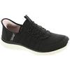 Skechers Virtue Glow, Scarpe da Ginnastica Donna, Nero, 39.5 EU