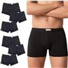 Intimo College College Boxer Uomo in Puro Cotone Jersey Premium Traspirante Prodotte in Italia Anallergiche Testate Contro i Cattivi odori Made in Italy 12/6/3 Pezzi (M, 6pz Nero)