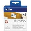 Brother - Rotolo etichetta continua - carta adesiva - Nero-Bianco - 38mm x 30,48mt - DK-22225 (unità vendita 1 pz.)