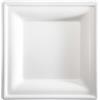 Signor Bio Piatto piano monouso - quadrato - 20 x 20 cm - canna da zucchero - bianco - Signor Bio - conf. 50 pezzi (unità vendita 1 pz.)