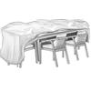 Verdemax Telo di copertura Special - per tavolo e sedie - 110 x 240 x 80 cm - PU - Verdemax (unità vendita 3 pz.)
