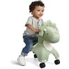 Radio Flyer Dash the Rolling Dinosaur, giocattolo da cavalcare verde per bambini da 1 a 3 anni