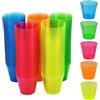 LPAMABA 150 Pezzi Bicchieri Plastica da 30 ml Mini Bicchieri da Liquore Colorato Riutilizzabili Piccoli Bicchieri Shot 3 cl Plastica per Feste Compleanni Matrimoni Picnic, 5 Colori