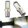 Keiurot BA20D - Lampadina LED H6 LED, H616 per fari moto Hi/Lo Beam S2, 9-80 V, 12 W, COB chip LED luci diurne a LED, colore: bianco 6500 K, confezione da 2