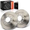 Frankberg Set di dischi freno incl. 2x Dischi Freno Posteriore Pieno | Compatibile con Giulietta 940 Giulietta Furgone/Compatto 940 Replace# 51806283 Diametro264mm
