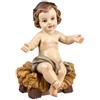 DRW Gesù Bambino seduto in resina dipinto a mano da 16 cm