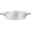 Pentole Agnelli Linea Family Cooking Alluminio Casseruola Bassa Con Due Maniglie, Argento, 14 cm