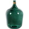 DRW Vaso da pavimento in vetro Yea blu e naturale 37x37x55 cm
