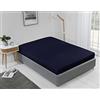 Emma Barclay Lyla - Lenzuolo con angoli, per letto matrimoniale, colore: blu navy