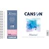 CANSON Montval, Carta per acquerello, satinata, 300 gsm, Foglio, 13,5 x 21 cm, Grigio Antracite