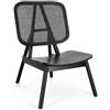 KONTE.DESIGN Poltrona lounge YVES in legno di teak e rattan nero
