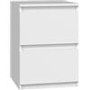 Shumee Malwa Comodino a 2 cassetti, per camera da letto, soggiorno, M2, da 30 x 30 x 40 cm