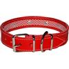 TUYNEC - Collare per Cani che Protegge il Collare Antiparassitario, Collari per Cani in Pelle di Alta Qualità, Resistente e Comodo, che Prolunga la Durata (Rosso, 75 - Collo da 61 cm a 70 cm)