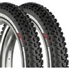 Fincci Copertoni Elettrica Fat Bike, MTB 26 x 4.0 Policci - Coppia Riflettente Pieghevole Pneumatici 100-559, Gomme per Montagna, Strada, Neve, Sabbia - Confezione da 2 accessori