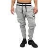 Nike M NSW Air FLC, Pantaloni Sportivi Uomo, Dk Grey Heather/Black