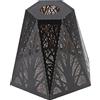 Buachois Paralume Medio E27 E26 Paralume Foresta Nera Albero Intagliato Modello Paralume in Metallo Lampadario per Lampada da Tavolo Lampada da Terra, 21 x 16 x 10 cm
