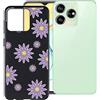 HGJTFANY Custodia per ZTE Blade V50 Design 4G (6.6), Ultra Sottile Morbido Silicone Anti-Graffio Case Nero TPU Bumper Protezione Anti-Caduta Cover per ZTE Blade V50 Design 4G - Fiore Viola