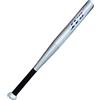 Gadgetking Mazza da baseball pesante super qualità in alluminio racchetta softball per giovani adulti argento forte bambini senior bastone rounders allenamento sportivo