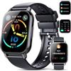 Hoxe Smartwatch Uomo Donna Con risposta/rifiuto chiamata,1.85 Orologio Smartwatch, 112 modalità Sportive, Impermeabile IP68, Smart Watch con Monitoraggio del SpO2/Sonno/Contapassi per iOS/Android